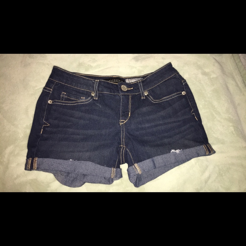 Aeropostale Denim Midi Shorts